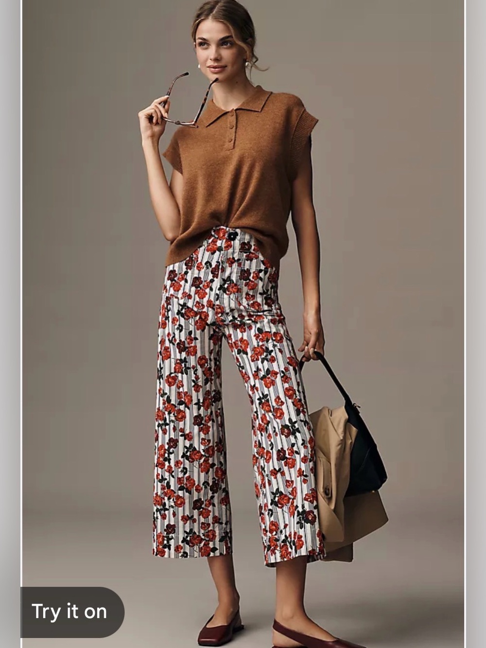 Anthropologie The Colette Cropped Wide Leg Trousers: Magic Fabric!